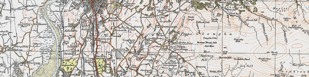 Old map of Lee End in 1924