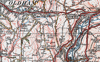 Old map of Quick Edge in 1924