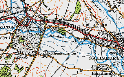 Old map of Quidhampton in 1919