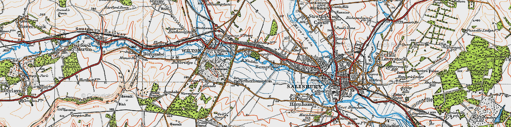 Old map of Quidhampton in 1919