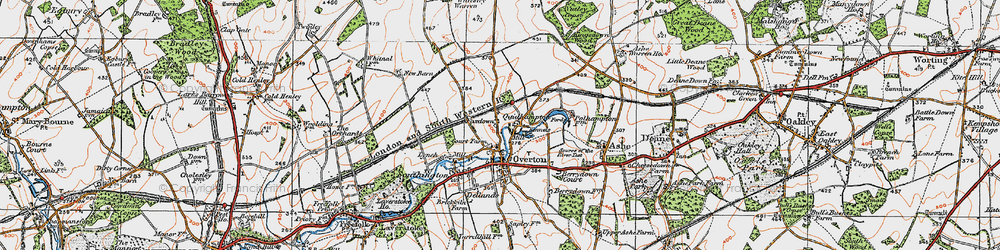 Old map of Quidhampton in 1919