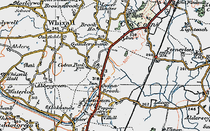 Old map of Quina Brook in 1921