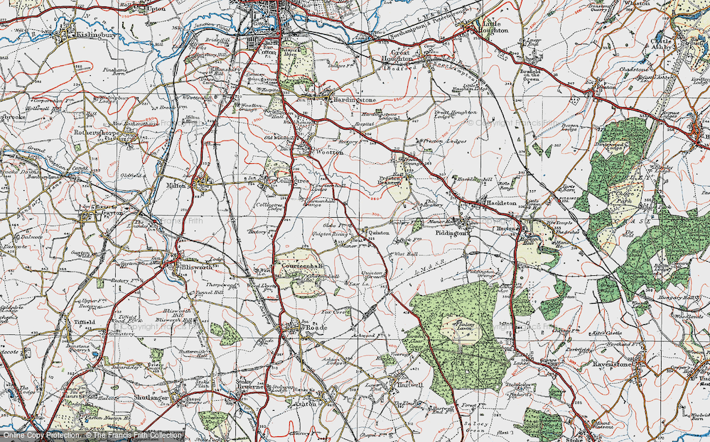Old Map of Quinton, 1919 in 1919