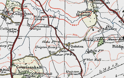 Old map of Quinton in 1919