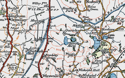 Old map of Quoisley in 1921
