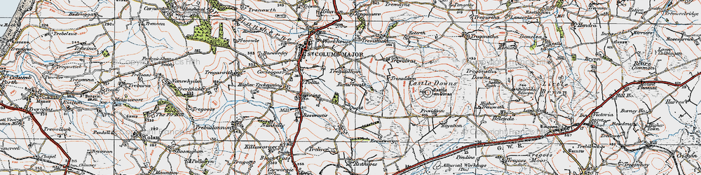 Old map of Quoit in 1919