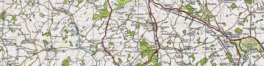 Old map of Rableyheath in 1920