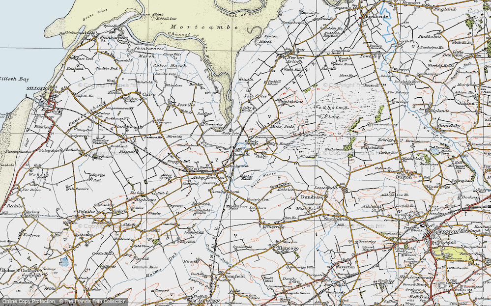 Old Map of Raby, 1925 in 1925
