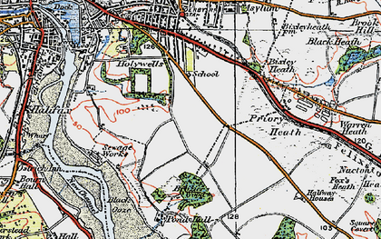 Old map of Racecourse in 1921