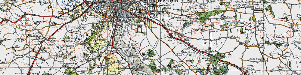 Old map of Racecourse in 1921