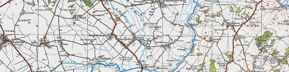 Old map of Rack End in 1919