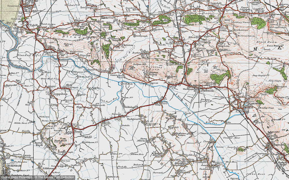 Old Map of Rackley, 1919 in 1919