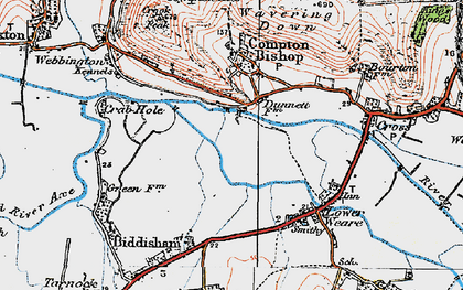 Old map of Rackley in 1919