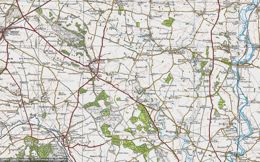 Old Map of Radford, 1919 in 1919