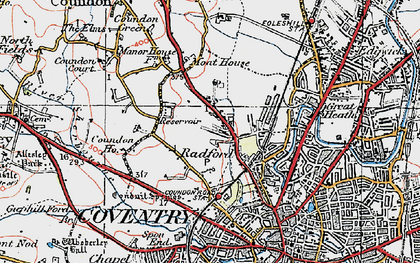 Old map of Radford in 1920