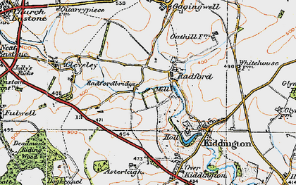 Old map of Radfordbridge in 1919