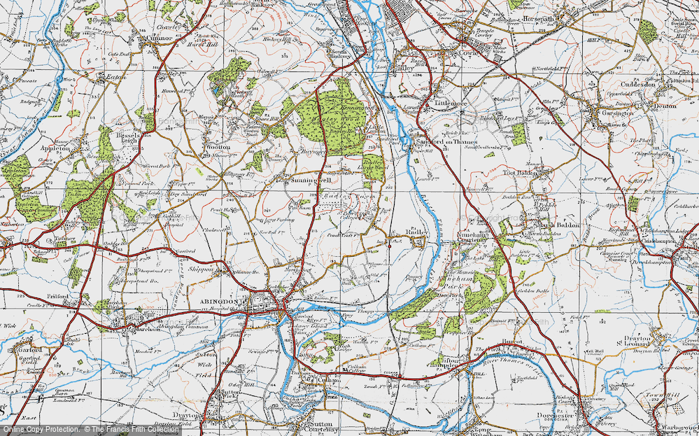 Old Map of Radley Park, 1919 in 1919