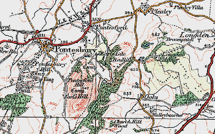 Old map of Radlith in 1921