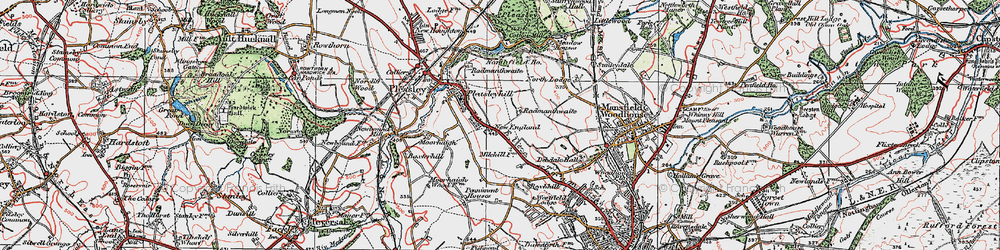 Old map of Radmanthwaite in 1923
