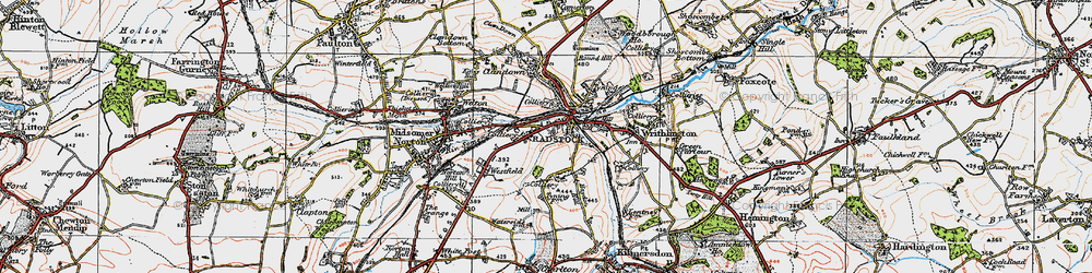Old map of Radstock in 1919