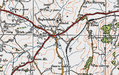 Old map of Raglan in 1919