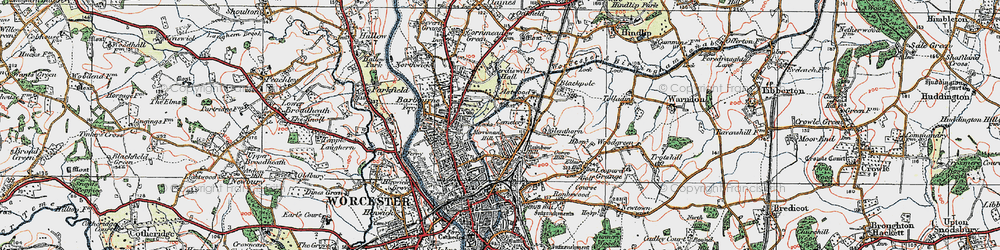 Old map of Rainbow Hill in 1920