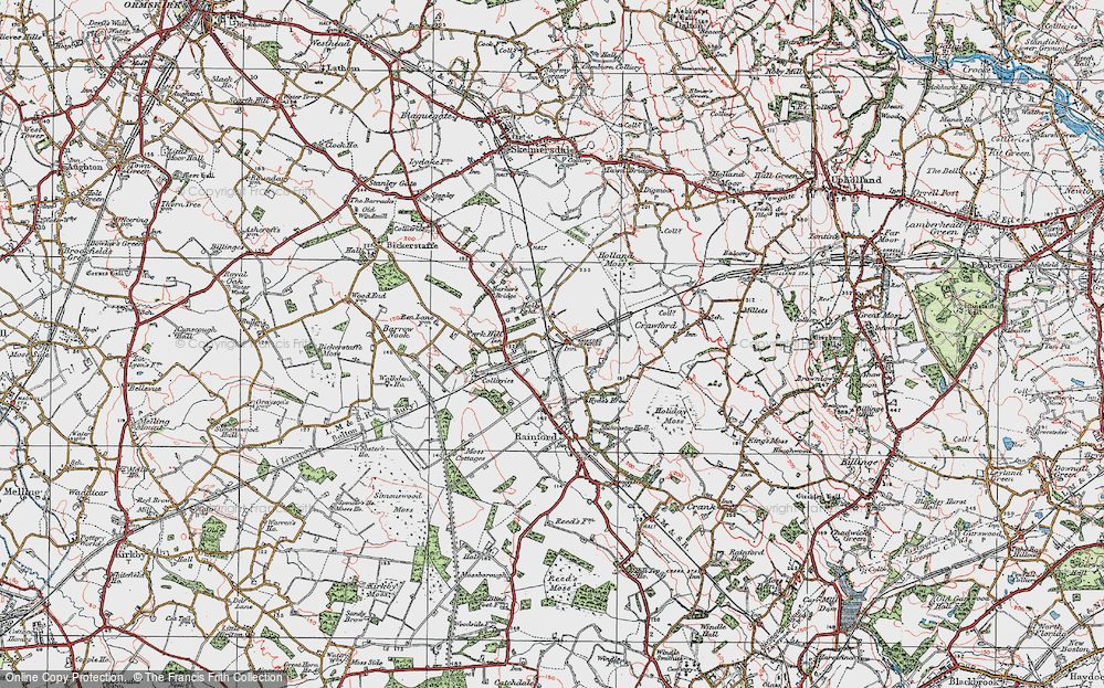 Old Map of Rainford Junction, 1923 in 1923