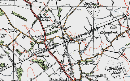 Old map of Rainford Junction in 1923