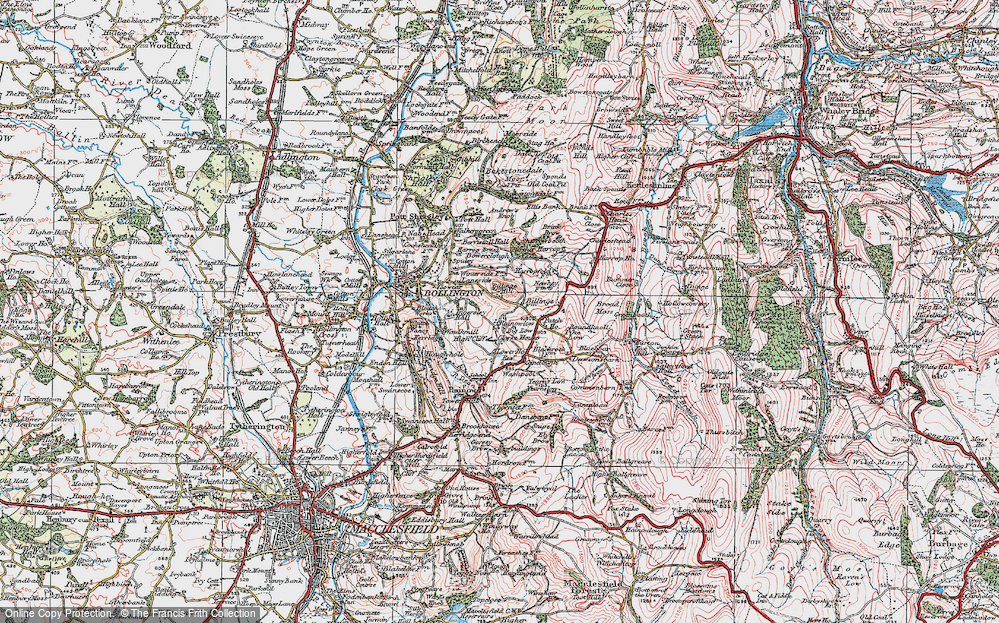 Old Map of Historic Map covering Big Low in 1923