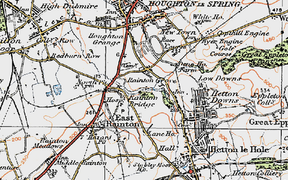 Old map of Rainton Bridge in 1925