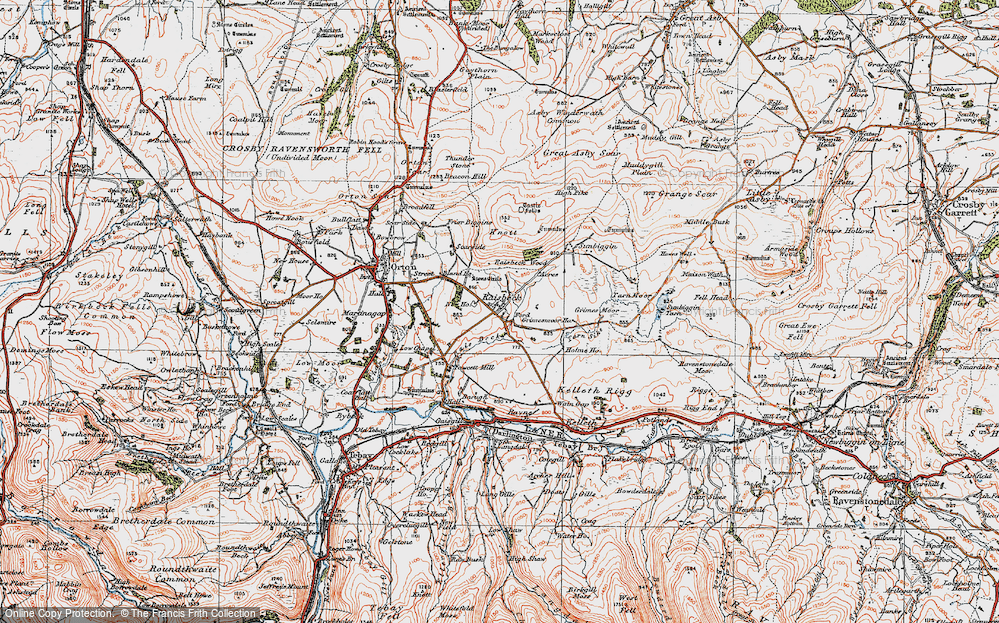 Old Map of Historic Map covering Acres in 1925