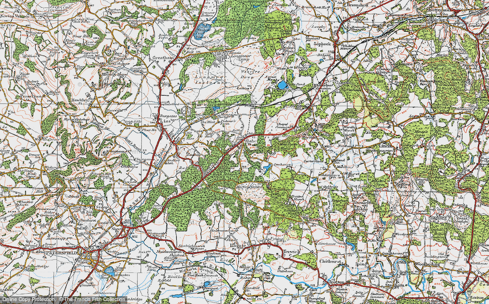 Old Map of Rake, 1919 in 1919