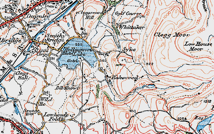 Old map of Rakewood in 1925