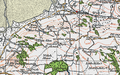 Old map of Rallt in 1923