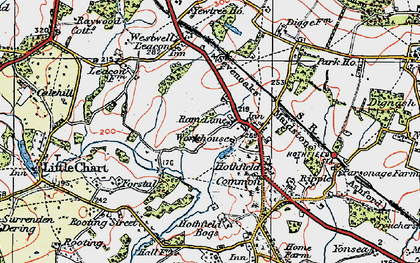 Old map of Ram Lane in 1921