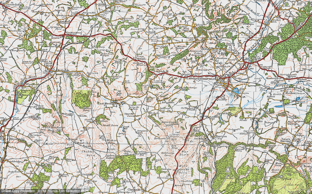 Old Map of Ramsdean, 1919 in 1919