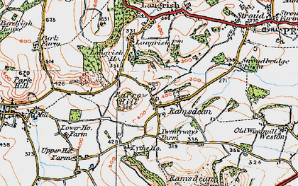 Old map of Leythe Ho in 1919