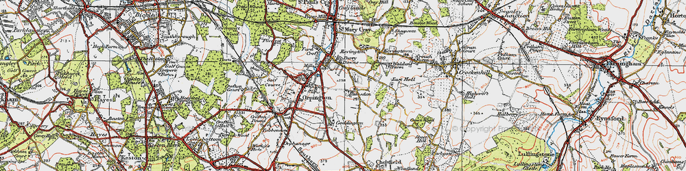 Old map of Ramsden in 1920