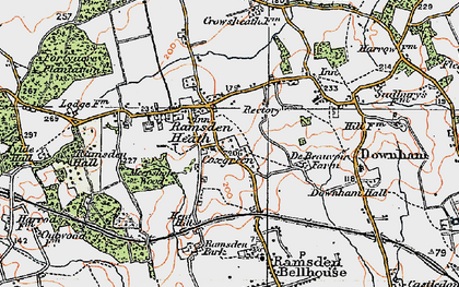 Old map of Ramsden Heath in 1921