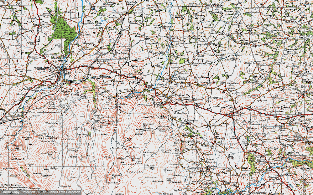 Old Map of Ramsley, 1919 in 1919