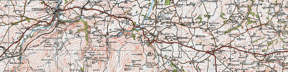 Old map of Ramsley in 1919