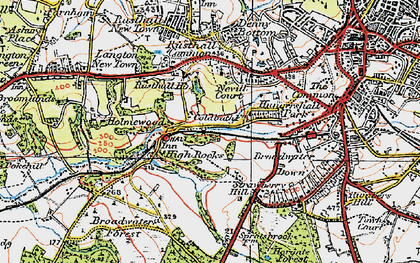 Old map of Ramslye in 1920