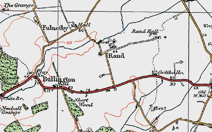 Old map of Rand in 1923