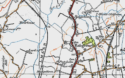 Old map of Rangeworthy in 1919