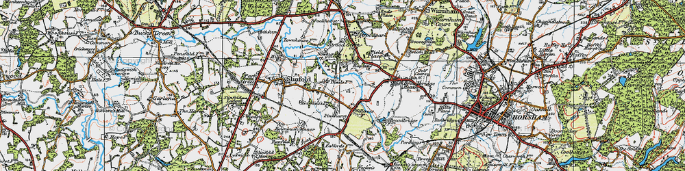 Old map of Rapkyns in 1920