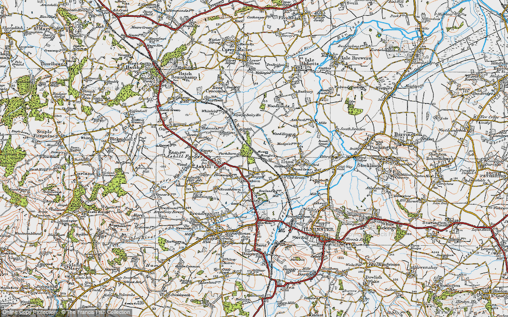 Old Map of Rapps, 1919 in 1919