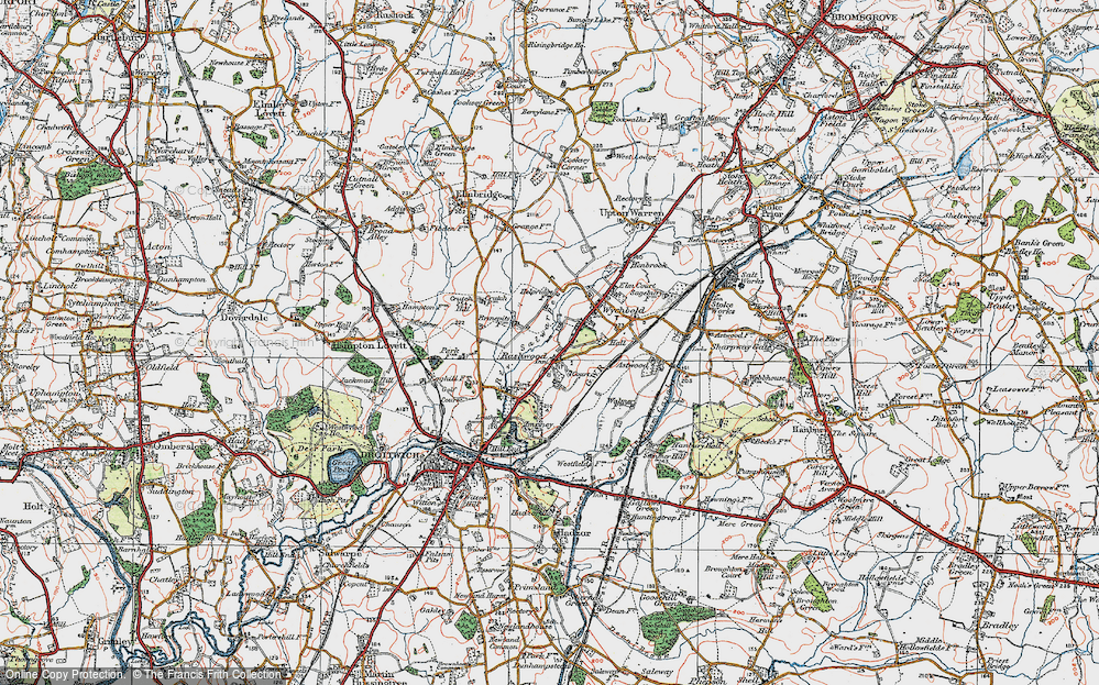 Old Map of Rashwood, 1919 in 1919