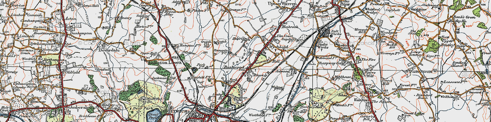 Old map of Rashwood in 1919