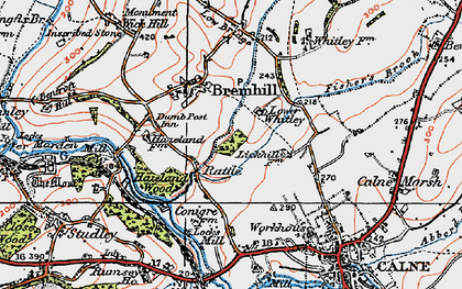 Old map of Ratford in 1919