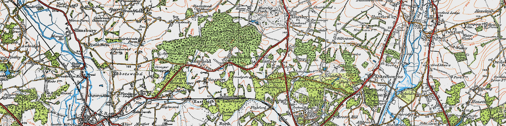 Old map of Ratlake in 1919